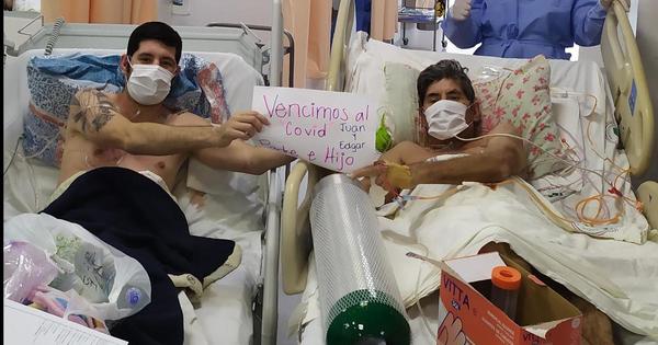 ¡Padre e hijo vencen al Covid-19!