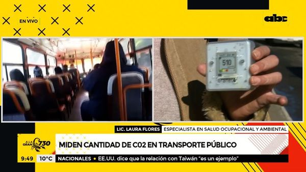 Miden nivel de CO2 en transporte público - A La Gran 7-30 - ABC Color