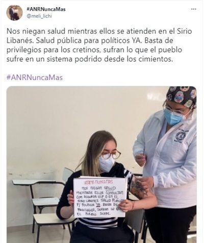 Finalmente, vacunan a joven con tumor: “Basta de privilegios para los cretinos” - Nacionales - ABC Color