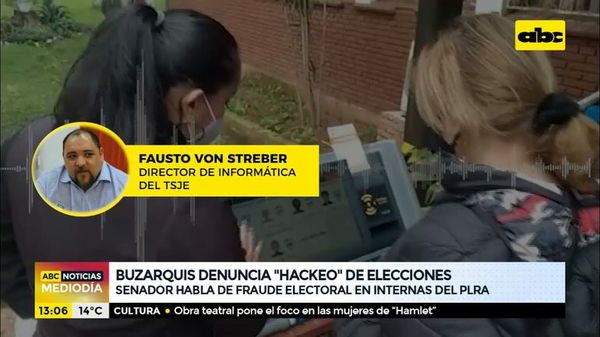 Buzarquis denuncia hackeo de elecciones - ABC Noticias - ABC Color