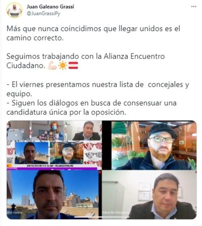 El PEN sigue buscando la alianza opositora “Encuentro Ciudadano” - Nacionales - ABC Color