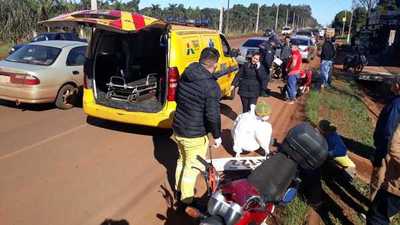 Accidente de tránsito deja dos lesionados y daños materiales en Minga