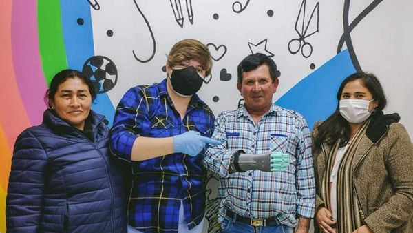 Donan prótesis a agricultor que perdió la mano en accidente