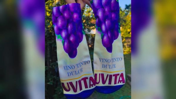 Furor por medias en forma de vino, cerveza y lomitos
