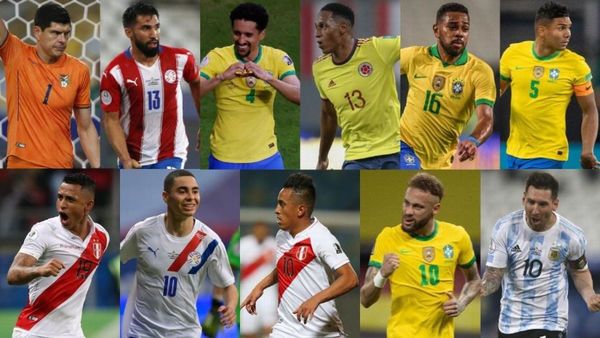 Almirón y Espínola, entre los mejores jugadores de la Copa América en fase de grupos