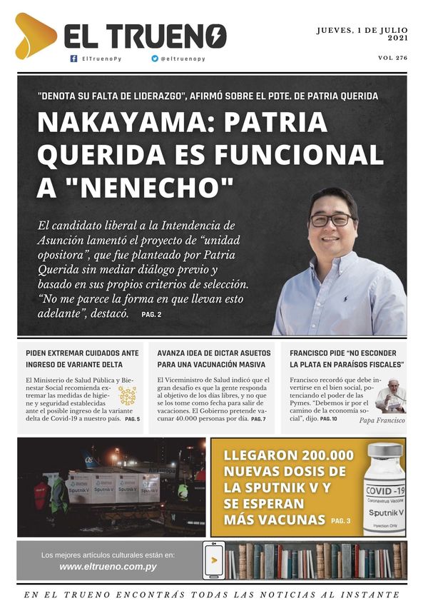 E-paper 1 julio 2021 - El Trueno