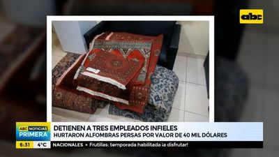 Tres hombres detenidos tras hurto de alfombras persas - ABC Noticias - ABC Color