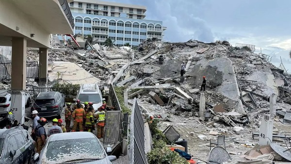 Pararon los trabajos de rescate en el edificio colapsado en Miami - Megacadena — Últimas Noticias de Paraguay