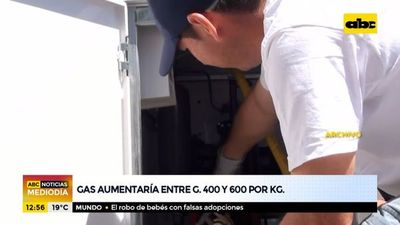 Gas aumentaría entre G. 400 y 600 por kilogramo - ABC Noticias Mediodía - ABC Color