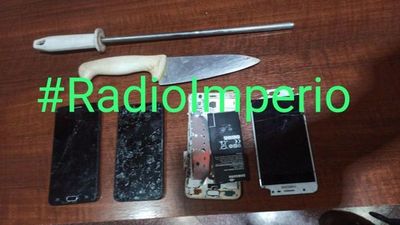 Detuvieron a dos sujetos con cuchillo en el barrio San Gerardo