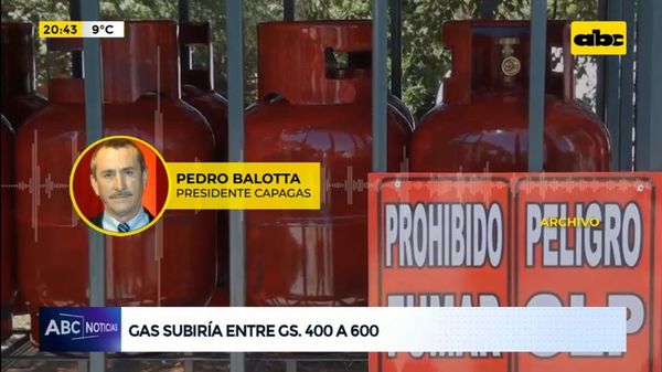Gas subiría entre G. 400 y 600 - ABC Noticias - ABC Color
