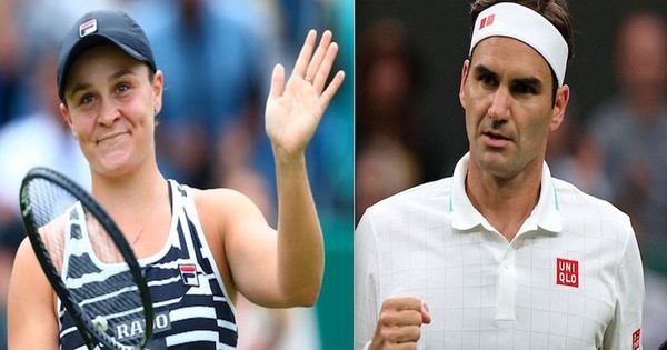 La Nación / Ashleigh Barty y Roger Federer avanzan