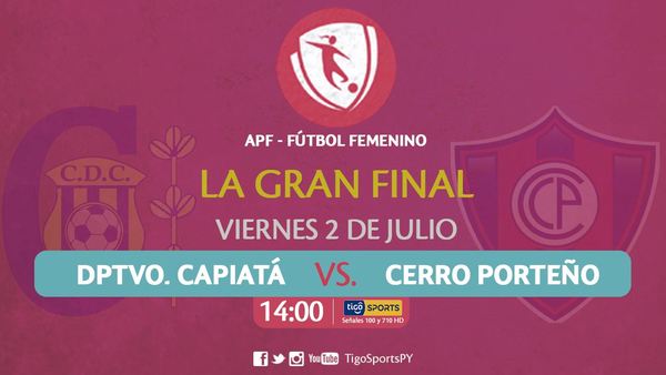 Capiatá y Cerro definen el título del fútbol femenino