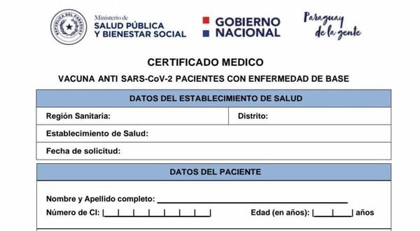 INMUNIZACIÓN A VULNERABLES: SIN CERTIFICADO MÉDICO, NO HAY VACUNA