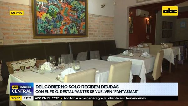 Ayuda gubernamental nunca llegó, lamenta gremio de restaurantes - Nacionales - ABC Color