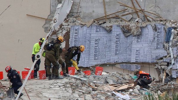Derrumbe de edificio en Miami: Asciende a 20 la cifra de muertes confirmadas