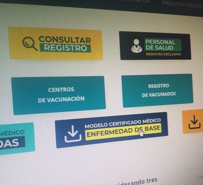 Cerca de 250 mil personas con enfermedades de base están inscriptas para recibir vacunas anti-COVID