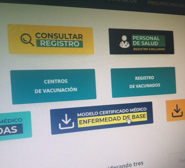 Cerca de 250 mil personas con enfermedades de base están inscriptas para recibir vacunas anti-COVID