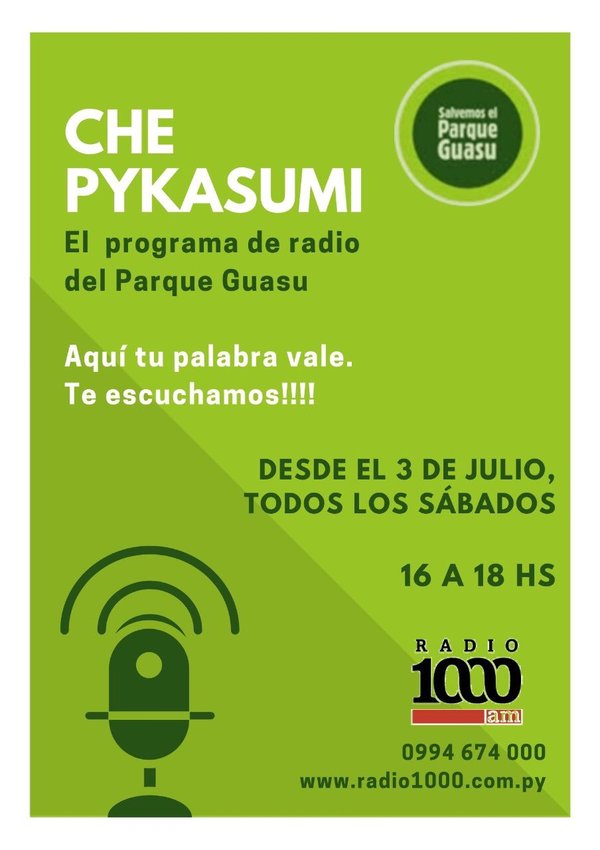“Che Pykasumi”, nuevo programa en Radio 1000