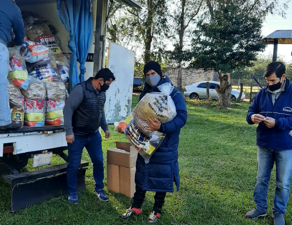 Distribuyen kits de alimentos en San José de los Arroyos - Noticiero Paraguay