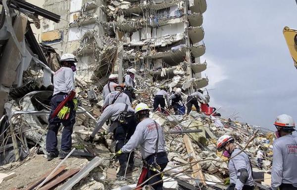 Ya son 22 los muertos tras el derrumbe de edificio en Miami