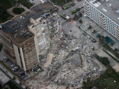 Demolerán el resto del edificio derrumbado en Miami