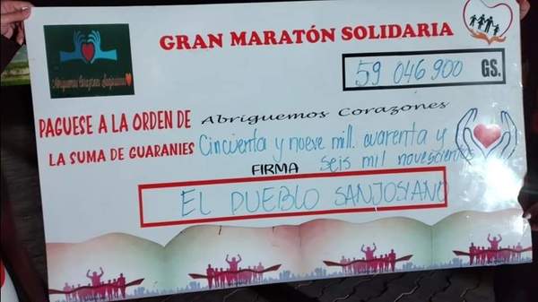 Recaudaron más de 50 millones en maratón solidaria “Abriguemos Corazones Sanjosianos” – Prensa 5