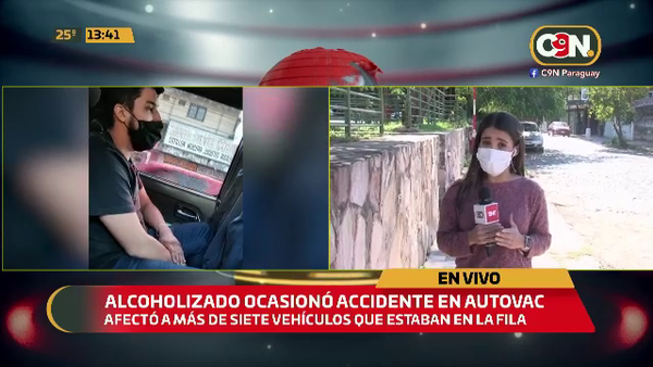 ASUNCIÓN: Alcoholizado ocasionó accidente en AUTOVAC - C9N