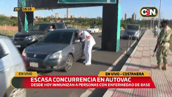 Costanera de Asunción: Escasa concurrencia en AUTOVAC. - C9N