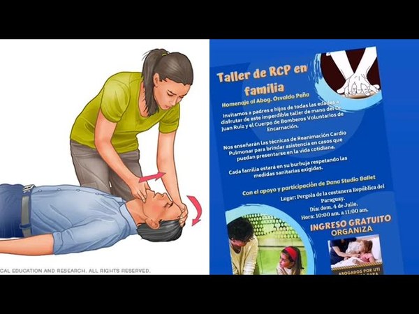 INVITAN A PARTICIPAR EN EL TALLER DE RCP EN LA COSTANERA DE ENCARNACIÓN