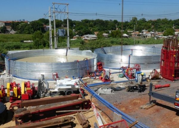 Construcción de segunda planta de tratamiento cloacal en Asunción registra un 47% de avance