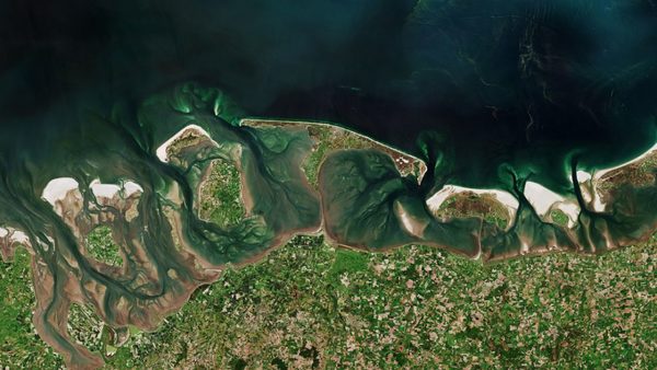 Publican una imagen satelital de una gran floración de algas en el mar del Norte | Ñanduti