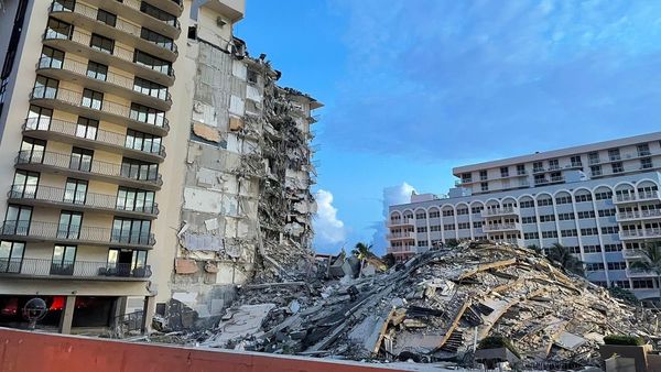 Ultiman detalles para demolición el edificio sinestrado en Miami
