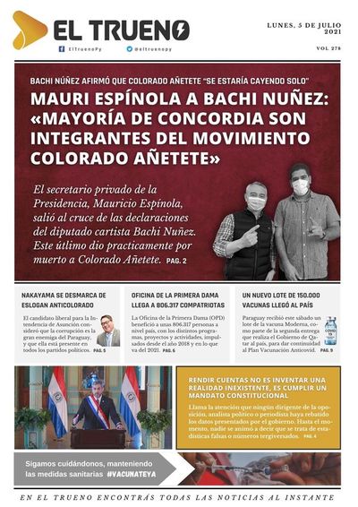 E-paper 5 de julio 2021 - El Trueno