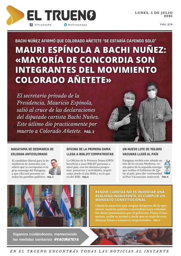 E-paper 5 de julio 2021 - El Trueno
