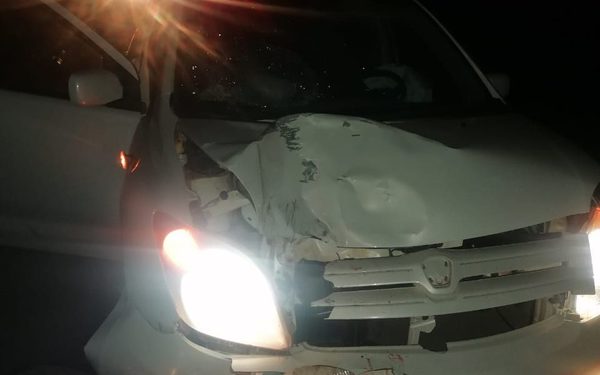 Violento accidente en Cedrales