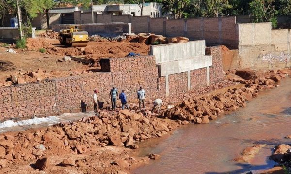 Con sostenido avance prosiguen obras en el segundo puente de San Antonio