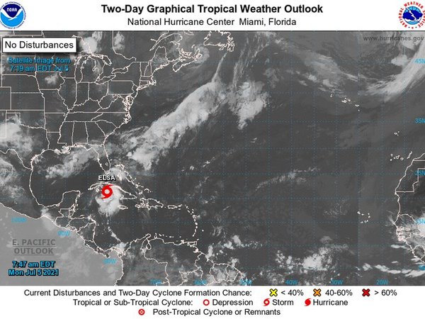 La tormenta tropical Elsa tocará tierra en la costa central de Cuba