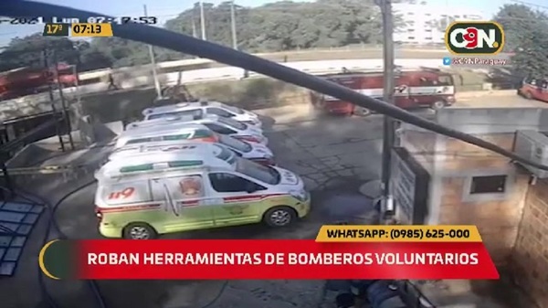 Roban importante herramienta de bomberos voluntarios de Capiatá - C9N