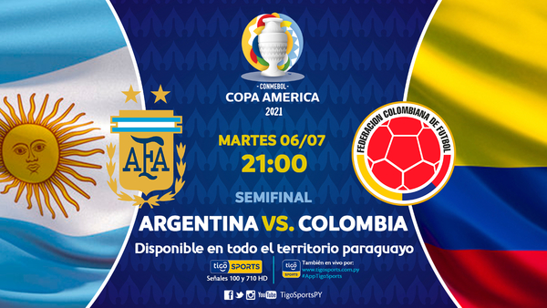 Argentina y Colombia van por el paso a la final