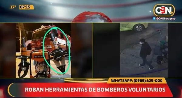 Bomberos denuncian robo de herramienta utilizada para rescates