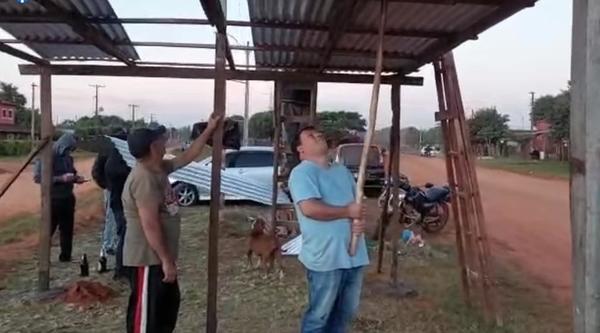 Construyen caseta de vigilancia ante ola de inseguridad en Coronel Oviedo – Prensa 5