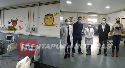 ARTISTAS COLOREAN UTI PEDIÁTRICA DEL HRE.