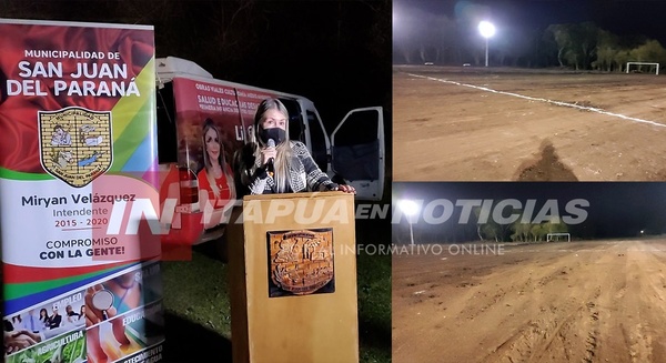 SAN JUAN DEL PNÁ: INAUGURAN PRIMERA CANCHA DE FUTBOL REGLAMENTARIA MUNICIPAL.