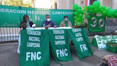 A 30 años de la FNC, siguen lucha por la tierra y producción nacional