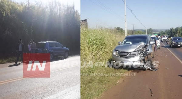 ACCIDENTE INVOLUCRA AL PTE. DE LA JUNTA MUNICIPAL DE BELLA VISTA.