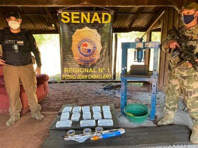 Senad detecta laboratorio clandestino de cocaína en predio rural de Pedro Juan Caballero | .::Agencia IP::.