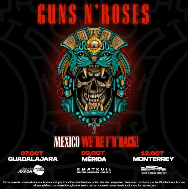 Guns N’Roses anunció tres conciertos en México - RQP Paraguay