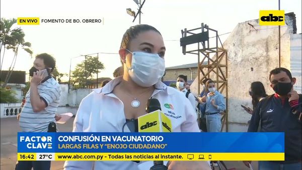 Confusión en vacunatorio - Factor Clave - ABC Color