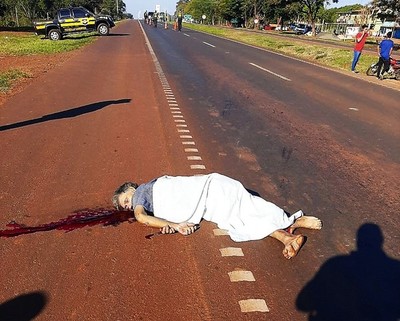 Sexagenario MUERE ATROPELLADO sobre la Ruta 02 en Yguazú